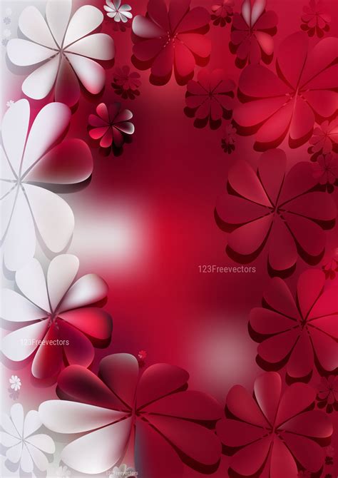 123 Background Flower Red White For Free Myweb