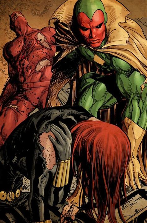 Vision Black Widow Daredevil Marvel Comic Universe Marvel Comics Art