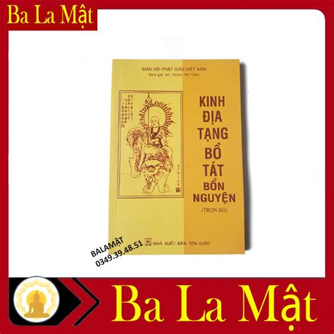 Kinh Địa Tạng Bồ Tát Bổn Nguyện Trọn Bộ Bìa Vàng Ba La MẬt Shop