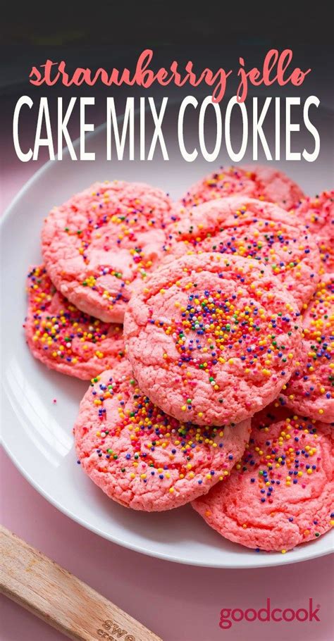 It's full of fresh strawberries in the cake and the icing. Pink Cake Mix Cookies (made with Jello) | Recipe | Cake mix cookies, Strawberry cake mix cookies ...