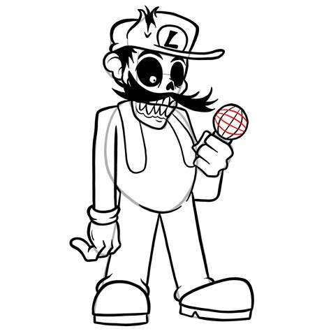 How To Draw I Hate You Luigi Sketchok Easy Drawing Guides