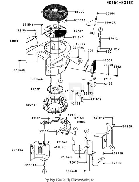 Kawasaki Engine Mounting Diagrams
