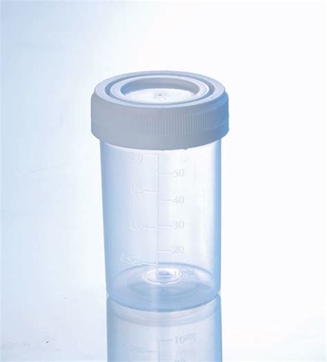Disposable Medical Stool Urine Specimen Container 60ml With Labeled