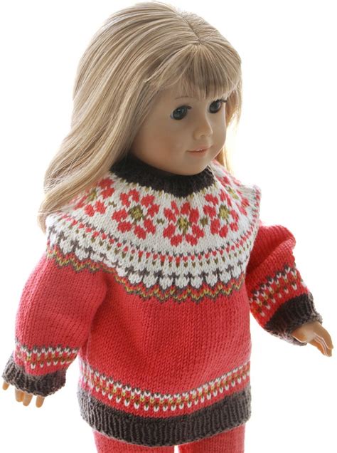 Knitting Patterns For American Girl Doll Sweater