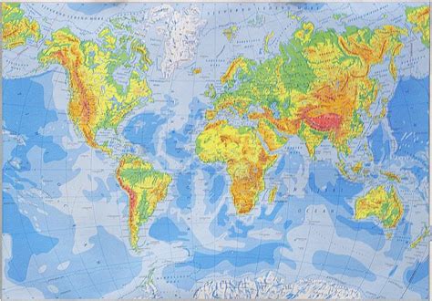 Geografska Karta Svijet Cm Gd Dizajn