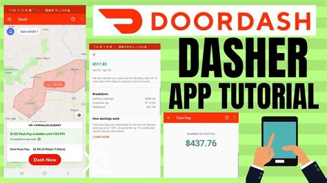 How To Use The Doordash Dasher App Youtube