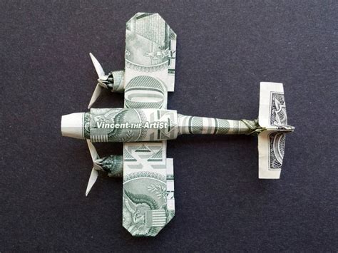 Messerschmitt Jet Fighter Money Origami Dollar Bill Art Etsy