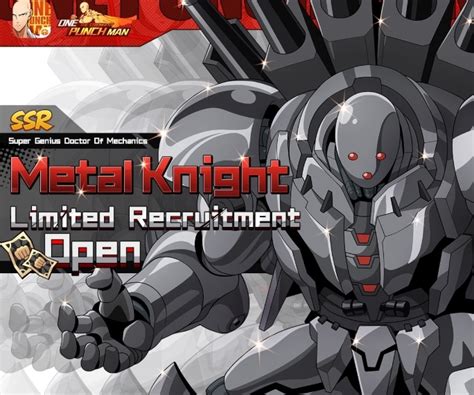 The strongest, officially authorized by shueisha, is a mobile game developed for 2 years with official authorization! Panduan Karakter Metal Knight: Skill, Gear & Formasi - ONE ...
