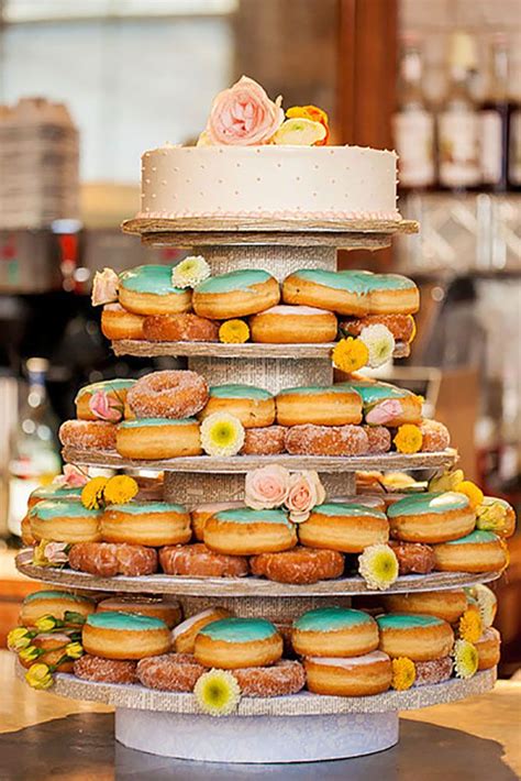Wedding Cake Alternatives Guide For 2024 Wedding Forward Doughnut Wedding Cake Donut
