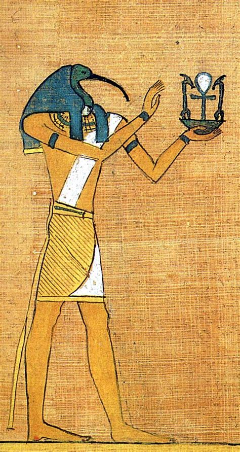 Thoth On Papyrus Egypt Art Emerald Tablets Of Thoth Egyptian History