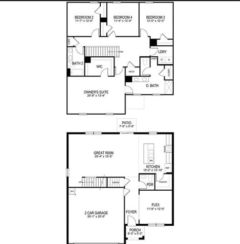 Two story dr horton 5 bedroom floor plans. Dr Horton Floor Plan. 4 bedroom 2.5 bath. #Galen #DrHorton ...