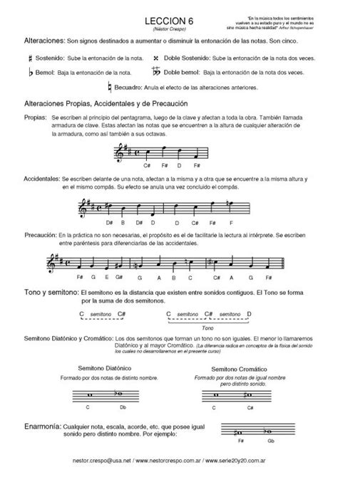 TeorÍa Lenguaje Musical Con Las Soluciones De Los 20 Ejercicios