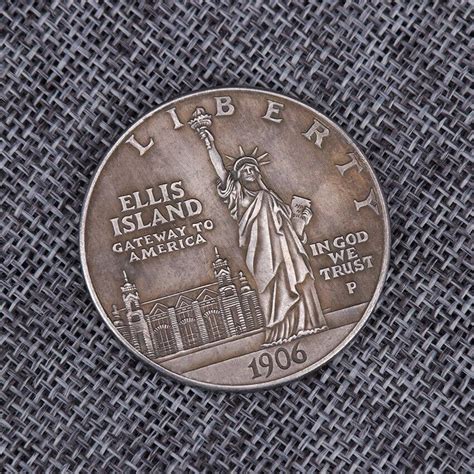 1906 Us 1 One Dollar Liberty Ellis Island Commemorative Coin Ebay