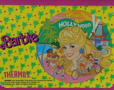 80s barbie lunchbox hollywood barbie pink lunchbox with etsy