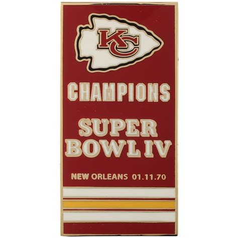 Kansas City Chiefs Super Bowl Iv Banner Pin