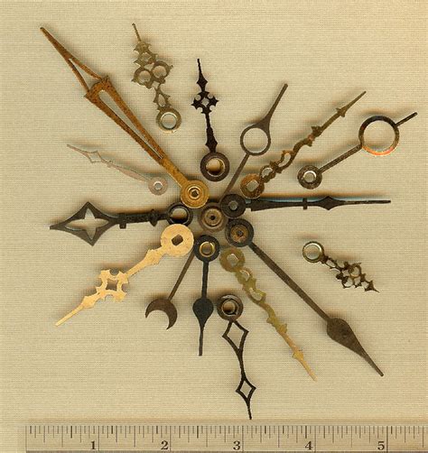 Antique And Vintage Clock Hands For Steampunk Jewelry Art Mixed Media
