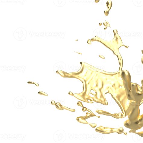 The Gold Liquid Png Image For Decor Concept 3d Rendering 33538217 Png