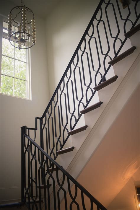 Black white and red banner against wrought iron railings, with westminster abbey in the background. Wrought Iron Stair Railings | Custom Stairs Blog ...