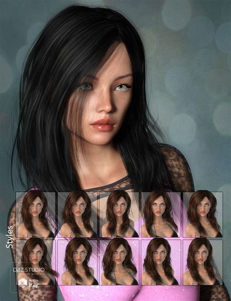 faith hair for genesis 3 female s 3d models and 3d software by daz 3d hair long hair