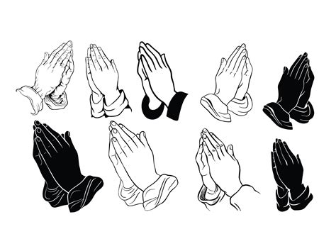 Commercial Use File Design Cut File Svg And Png Hands Praying Prayer