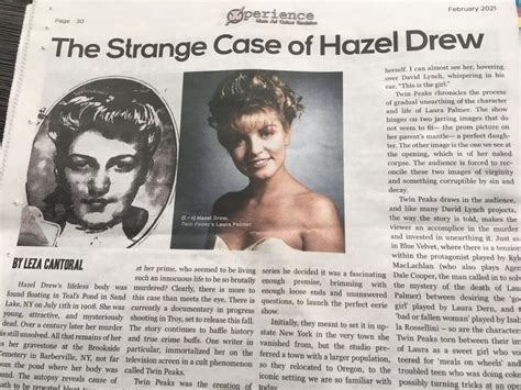 Meet Hazel Drew How Did This Unsolved Murder Inspire Twin Peaks Film Daily