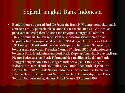 Sejarah Perbankan Indonesia Ilmu