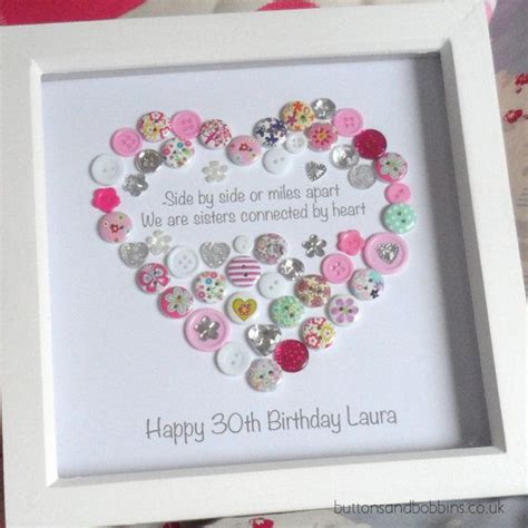 So, finally your sister's birthday is the next occasion for which you are really nervous and excited as what to gift her. Sister Button Art Gift Birthday Gift for Sister ...