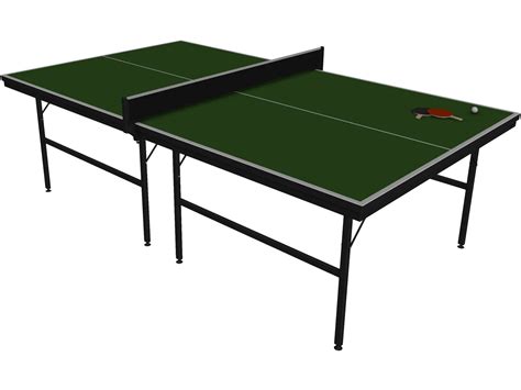 Ping Pong Table 3d Model 3dcadbrowser