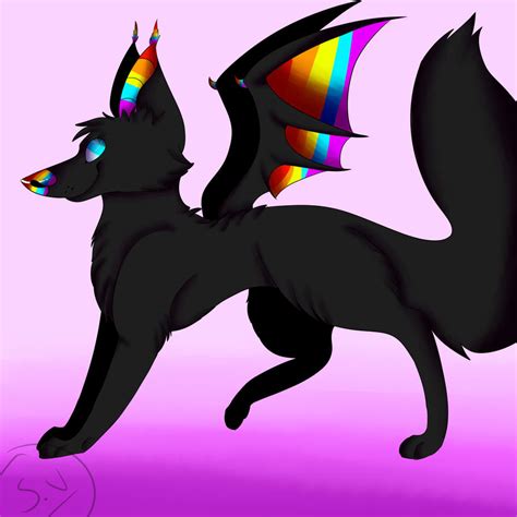 Rainbow Wolf For Adoption By Oakmachine On Deviantart