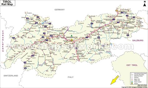 Tirol Railway Map