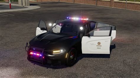 FS19 Charger SRT Police v 1 0 0 0 Cars Mod für Farming Simulator 19