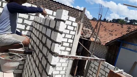 Pemasangan Dinding Batu Kumbung Dengan Mudah Cepat Dan Lurus Renovasi
