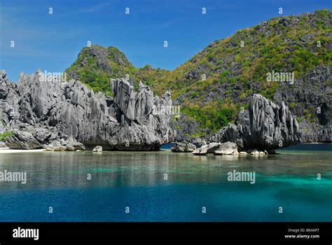 Island Near El Nido Palawan Philippines Southeast Asia Stock Photo