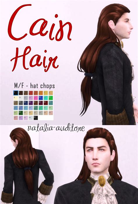 Cain Hair Natalia Auditore On Patreon Sims Hair Sims 4 Hair Male Sims