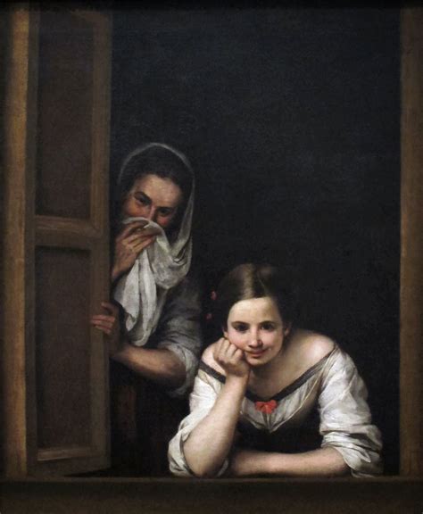 Bartolome Esteban Murillo Two Women At A Window High Resolution Art