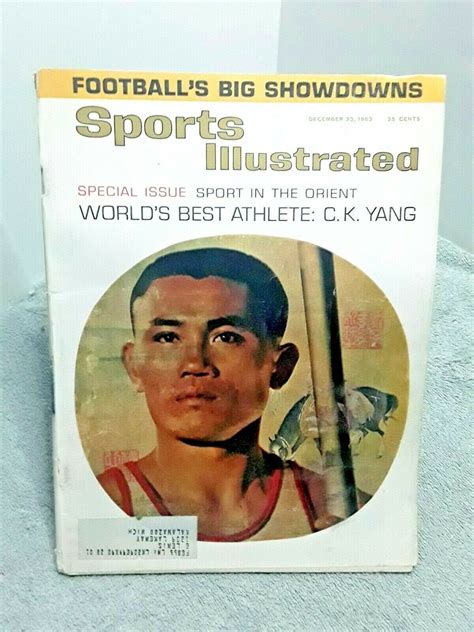 Sports Illustrated December 23 1963 CK Yang Worlds ...
