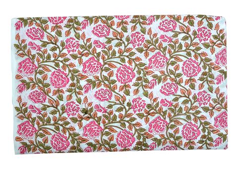 Buy Jaipur Hand Block Printed Cotton Cloth Sanganer Block Print Fabric