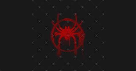 Miles Morales Spider Symbol Spiderverse T Shirt Teepublic