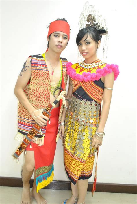 Traditional Clothing Sarawak Festival Sarawak Borneo Island Malaysia Native American