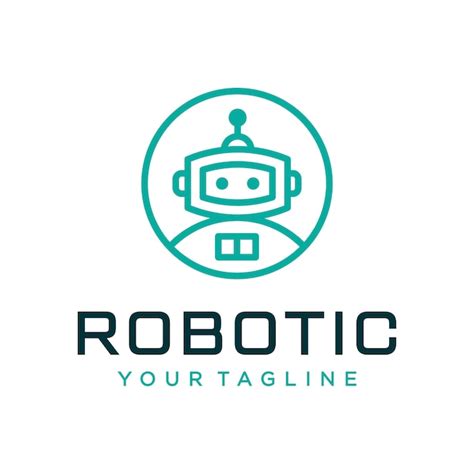 Premium Vector Robot Logo Design Concept Universal Robotic Logo