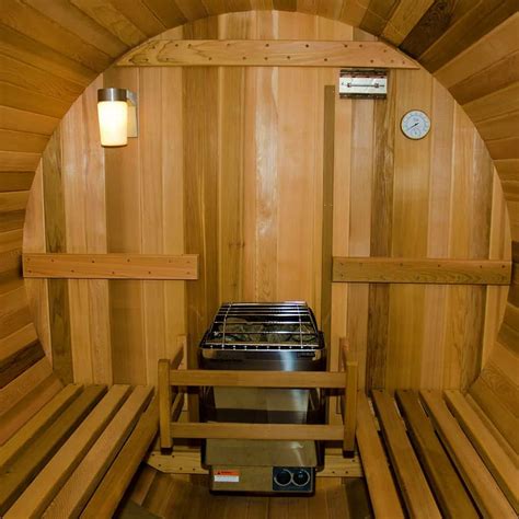 Almost Heaven Saunas Canopy Barrel Sauna Noveltystreet