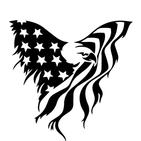 Us Patriotic Eagle America Military Flag Decal Sticker Decalfly