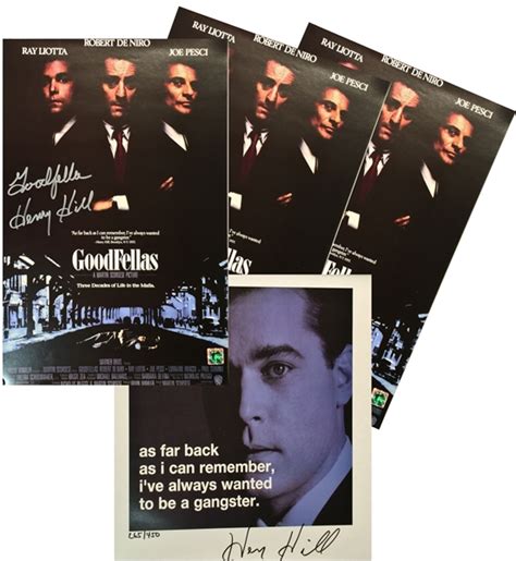Lot Detail Henry Hill Signed Goodfellas Themed Posters