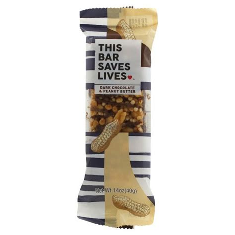 This Saves Lives Bar Dark Chocolate And Peanut Butter 1 4 Oz Instacart