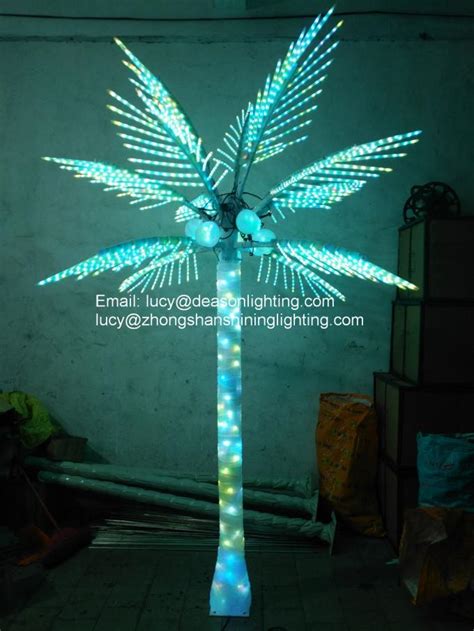 Color Changing Led Palm Tree Light