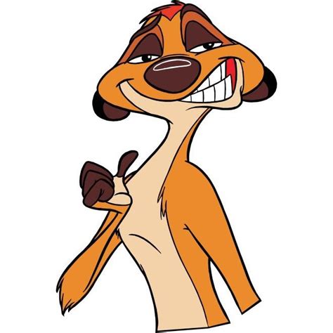 Free Vector Meerkat Timon Cartoon Character