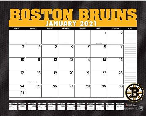 Bruins Printable Schedule 2021 19 PrintableSchedule Net Printable