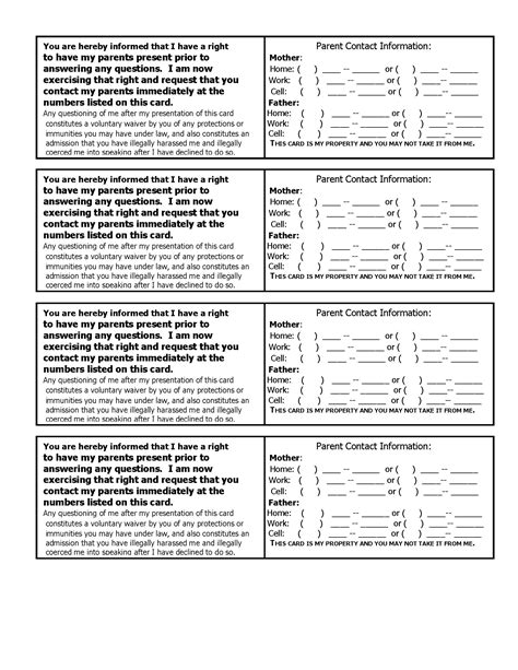 These rights are often referred to as miranda rights. The Best Miranda Warning Card Printable | Obrien's Website
