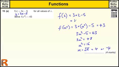 Function Notation Gcse Further Maths Revision Exam Paper Practice