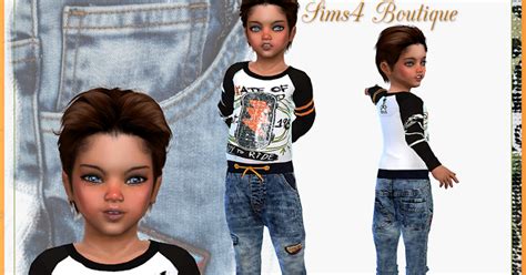 The Black Simmer Designer Set For Boys By Sims 4 Boutique